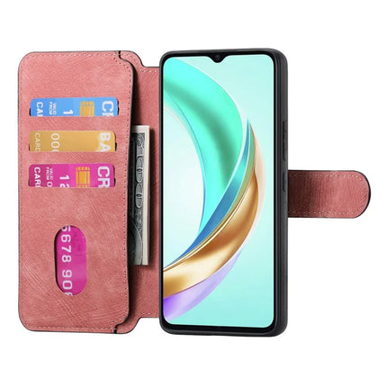 For Honor X6b 4G Case CASENEO Detachable Magnetic RFID Block Leather Phone Wallet Cover