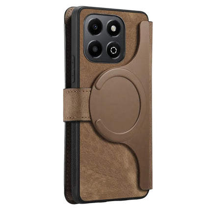 For Honor X6b 4G Case CASENEO Detachable Magnetic RFID Block Leather Phone Wallet Cover