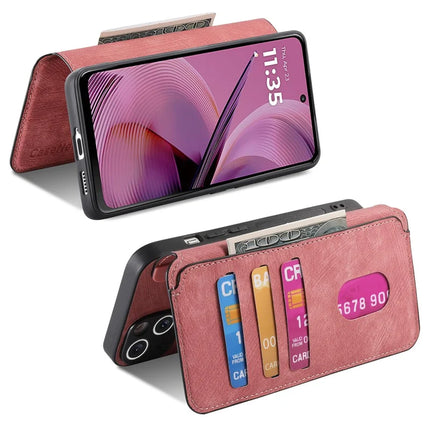 For Motorola Moto G35 5G Case CASENEO Detachable Magnetic RFID Block Leather Phone Wallet Cover