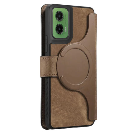 For Motorola Moto G35 5G Case CASENEO Detachable Magnetic RFID Block Leather Phone Wallet Cover