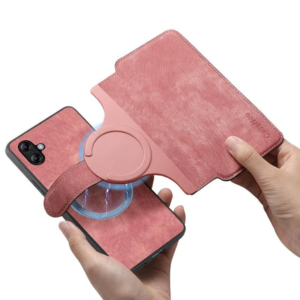 For Samsung Galaxy A04e 4G Case CASENEO Detachable Magnetic RFID Block Leather Phone Wallet Cover