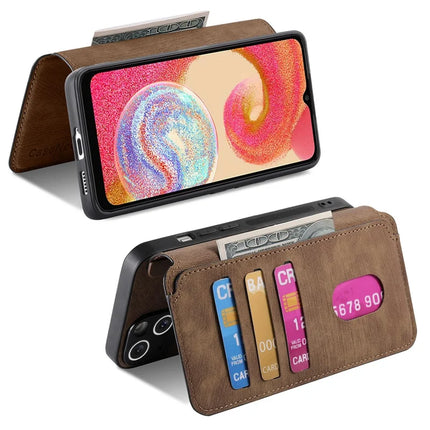 For Samsung Galaxy A04e 4G Case CASENEO Detachable Magnetic RFID Block Leather Phone Wallet Cover