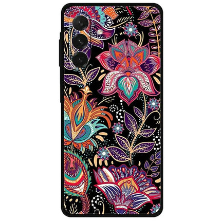 For Samsung Galaxy A26 5G Case Pattern Printing Soft TPU Cell Phone Cover - Purple Leaf Flower