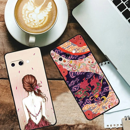 For Google Pixel 9a Case Pattern Printing Soft TPU Cell Phone Cover