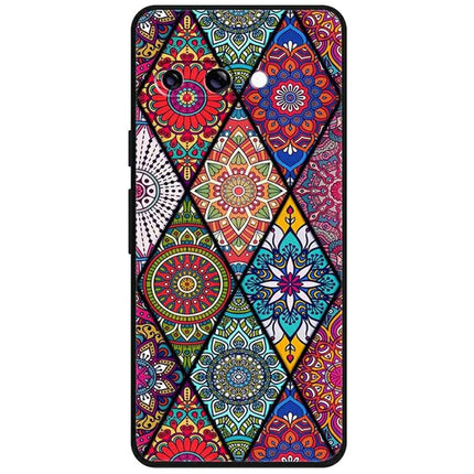 For Google Pixel 9a Case Pattern Printing Soft TPU Cell Phone Cover - Mandala Flower