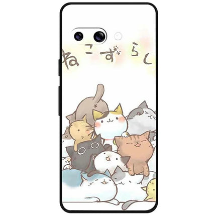 For Google Pixel 9a Case Pattern Printing Soft TPU Cell Phone Cover - Stray Cat