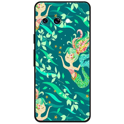For Google Pixel 9a Case Pattern Printing Soft TPU Cell Phone Cover - Beauty Fish
