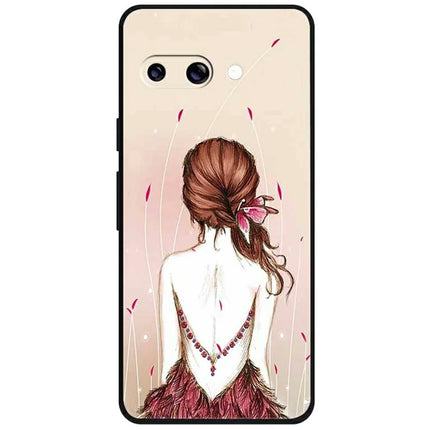 For Google Pixel 9a Case Pattern Printing Soft TPU Cell Phone Cover - Sketch Girl