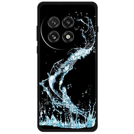 For OnePlus 13 Case Pattern Printing Soft TPU Cell Phone Cover - Blue Water Droplet