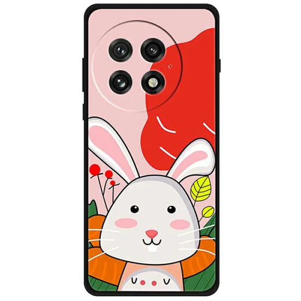 For OnePlus 13 Case Pattern Printing Soft TPU Cell Phone Cover - Little White Rabbit