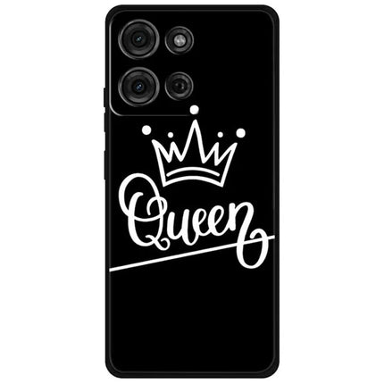 For Motorola Moto G75 5G TPU Case Pattern Printed Anti Drop Phone Cover - Queen