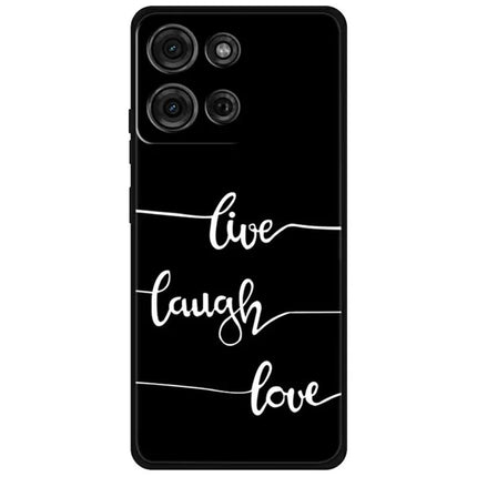 For Motorola Moto G75 5G TPU Case Pattern Printed Anti Drop Phone Cover - Live Laugh Love