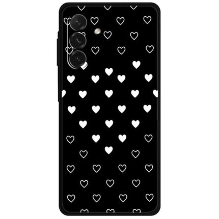 For Samsung Galaxy A26 5G TPU Case Pattern Printed Anti Drop Phone Cover - White Hearts