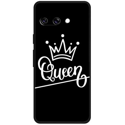 For Google Pixel 9a TPU Case Pattern Printed Anti Drop Phone Cover - Queen