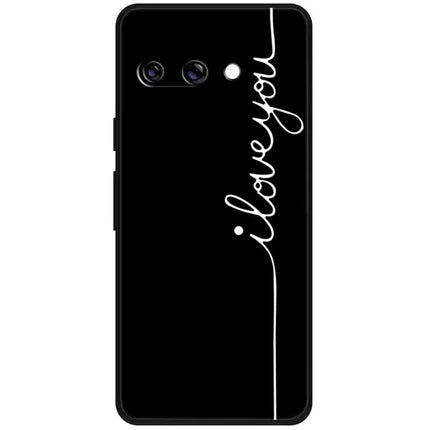 For Google Pixel 9a TPU Case Pattern Printed Anti Drop Phone Cover - I Love You