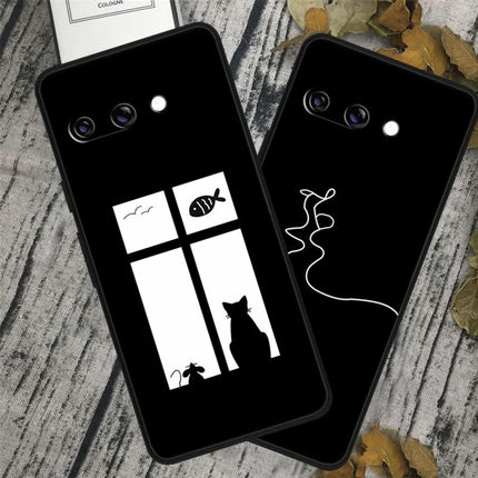 For Google Pixel 9a TPU Case Pattern Printed Anti Drop Phone Cover
