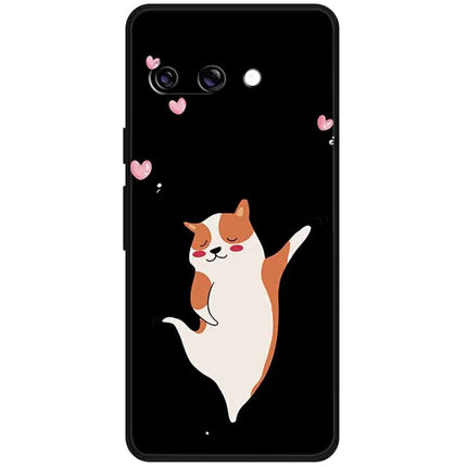 For Google Pixel 9a TPU Case Pattern Printed Anti Drop Phone Cover - Corgi