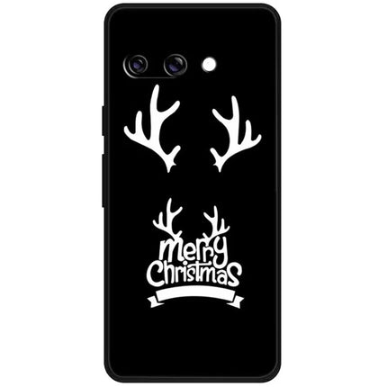 For Google Pixel 9a TPU Case Pattern Printed Anti Drop Phone Cover - Deer Horn