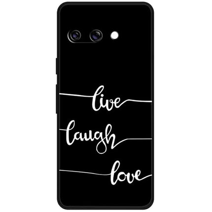 For Google Pixel 9a TPU Case Pattern Printed Anti Drop Phone Cover - Live Laugh Love