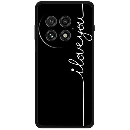 For OnePlus 13 TPU Case Pattern Printed Anti Drop Phone Cover - I Love You