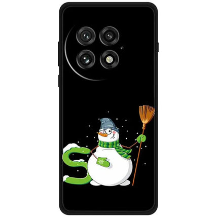 For OnePlus 13 TPU Case Pattern Printed Anti Drop Phone Cover - Snowman