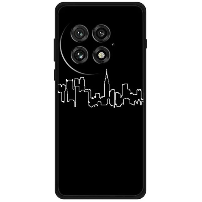 For OnePlus 13 Line Art Case Anti-Scratch Soft TPU Phone Cover - City