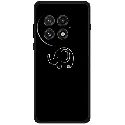 For OnePlus 13 Line Art Case Anti-Scratch Soft TPU Phone Cover - Little Elephant