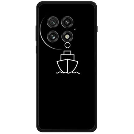 For OnePlus 13 Line Art Case Anti-Scratch Soft TPU Phone Cover - Cruise Ship