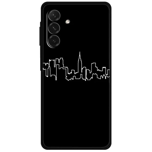 For Samsung Galaxy A26 5G Line Art Case Anti-Scratch Soft TPU Phone Cover - City