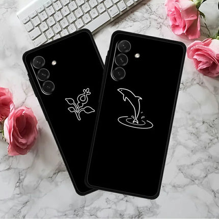 For Samsung Galaxy A26 5G Line Art Case Anti-Scratch Soft TPU Phone Cover
