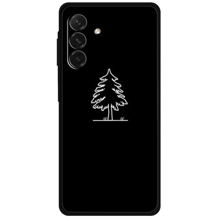For Samsung Galaxy A26 5G Line Art Case Anti-Scratch Soft TPU Phone Cover - Pine Tree