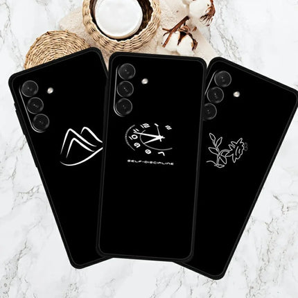 For Samsung Galaxy A26 5G Line Art Case Anti-Scratch Soft TPU Phone Cover