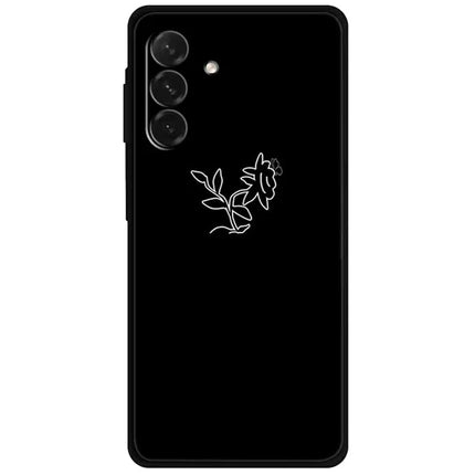 For Samsung Galaxy A26 5G Line Art Case Anti-Scratch Soft TPU Phone Cover - Sunflower