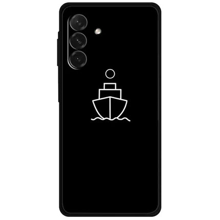 For Samsung Galaxy A26 5G Line Art Case Anti-Scratch Soft TPU Phone Cover - Cruise Ship