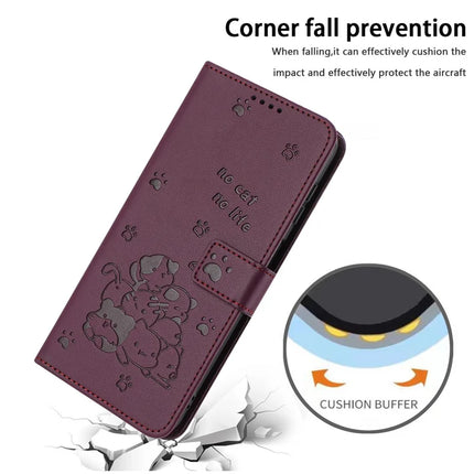 For Honor X9c Smart 5G / X60 5G Case with Strap Cats Imprint Leather Wallet Phone Cover