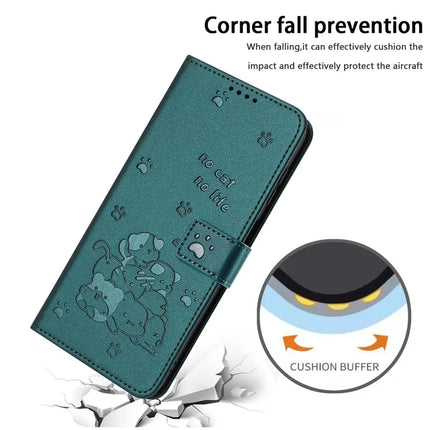 For Honor X9c Smart 5G / X60 5G Case with Strap Cats Imprint Leather Wallet Phone Cover