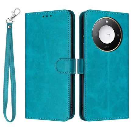 For Honor X60 5G / X9c Smart 5G Case Flip Stand PU Leather Wallet Phone Cover Calf Texture - Green
