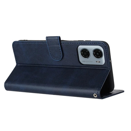 For Motorola Moto G05 4G Case Flip Stand PU Leather Wallet Phone Cover Calf Texture