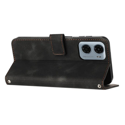 For Motorola Moto G05 4G Case Imprinted Triangle Leather Phone Cover
