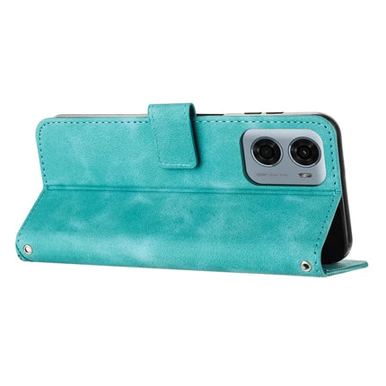 For Motorola Moto G05 4G Case Imprinted Triangle Leather Phone Cover