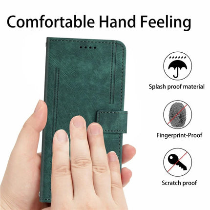 For Honor 300 Pro / 300 Ultra Case Imprinted Lines Leather Phone Cover Folding Stand