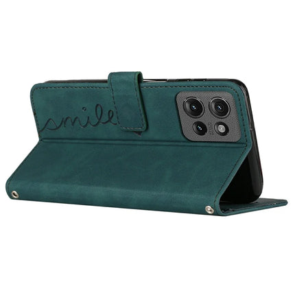 For Motorola Moto G Power (2025) / G Play (2025) 4G Case Viewing Stand PU Leather Phone Cover Imprinted Pattern