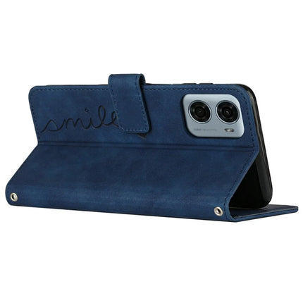 For Motorola Moto G05 4G Case Viewing Stand PU Leather Phone Cover Imprinted Pattern