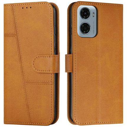 For Motorola Moto G05 4G Case Stand Flip Protective Leather Phone Cover - Yellow