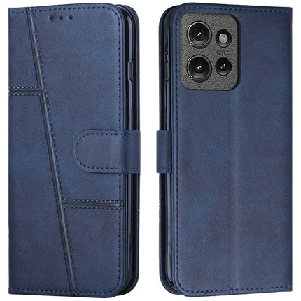 For Motorola Moto G Power (2025) / G Play (2025) 4G Case Stand Flip Protective Leather Phone Cover - Sapphire