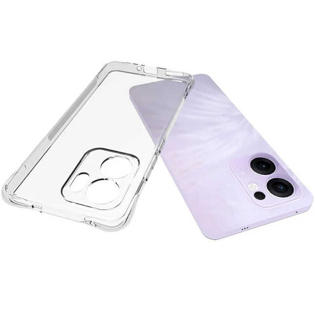 For Oppo Reno13 F 5G TPU Phone Case Non Slip Transparent Mobile Phone Cover