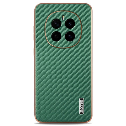 AZNS For Honor Magic7 5G Case Electroplating Carbon Fiber Texture PU + TPU Phone Cover