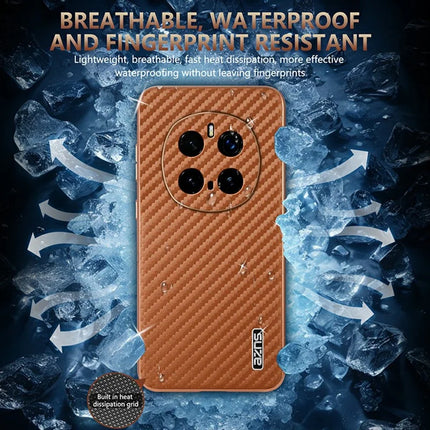 AZNS For Honor Magic7 Pro 5G Case Electroplating Carbon Fiber Texture PU + TPU Phone Cover