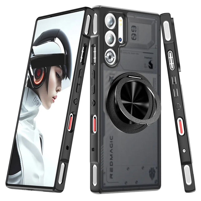 For Asus ROG Phone 8 5G / 8 Pro 5G Case Compatible with MagSafe TPU + PC Rotary Kickstand Phone Cover