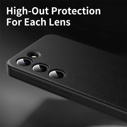 For Samsung Galaxy S23+ Case Leather Phone Cover with View Window Card Slot